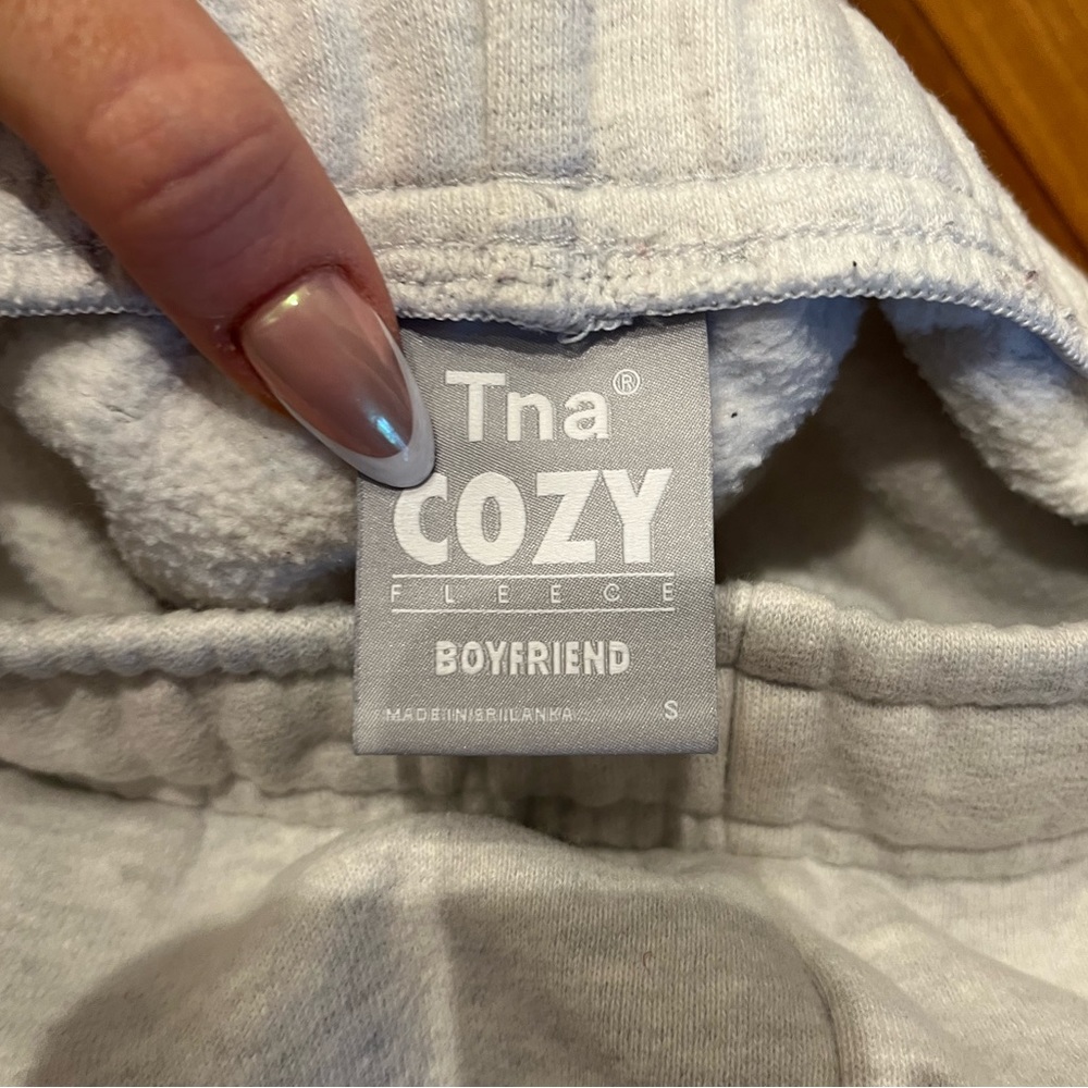 TNA Cozy Fleece Boyfriend Basic sweatpants
